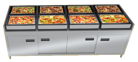 智能秤重分餐柜